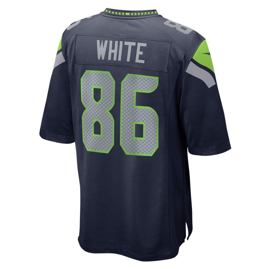 Seattle Seahawks Ricky White Nike College Navy Team Game Jersey