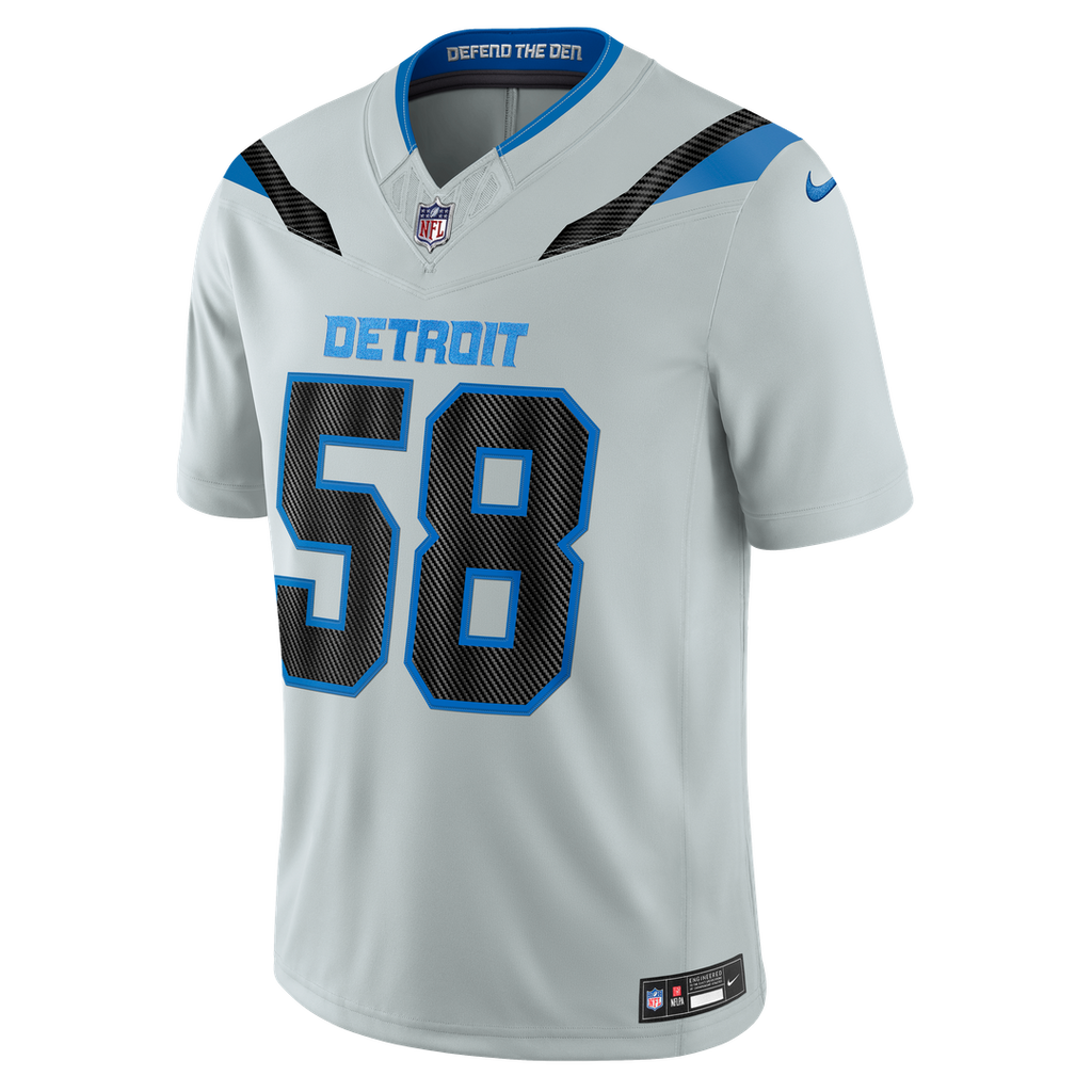 Detroit Lions Penei Sewell Nike Silver 2026 Rivalries Collection Stitched Limited Jersey