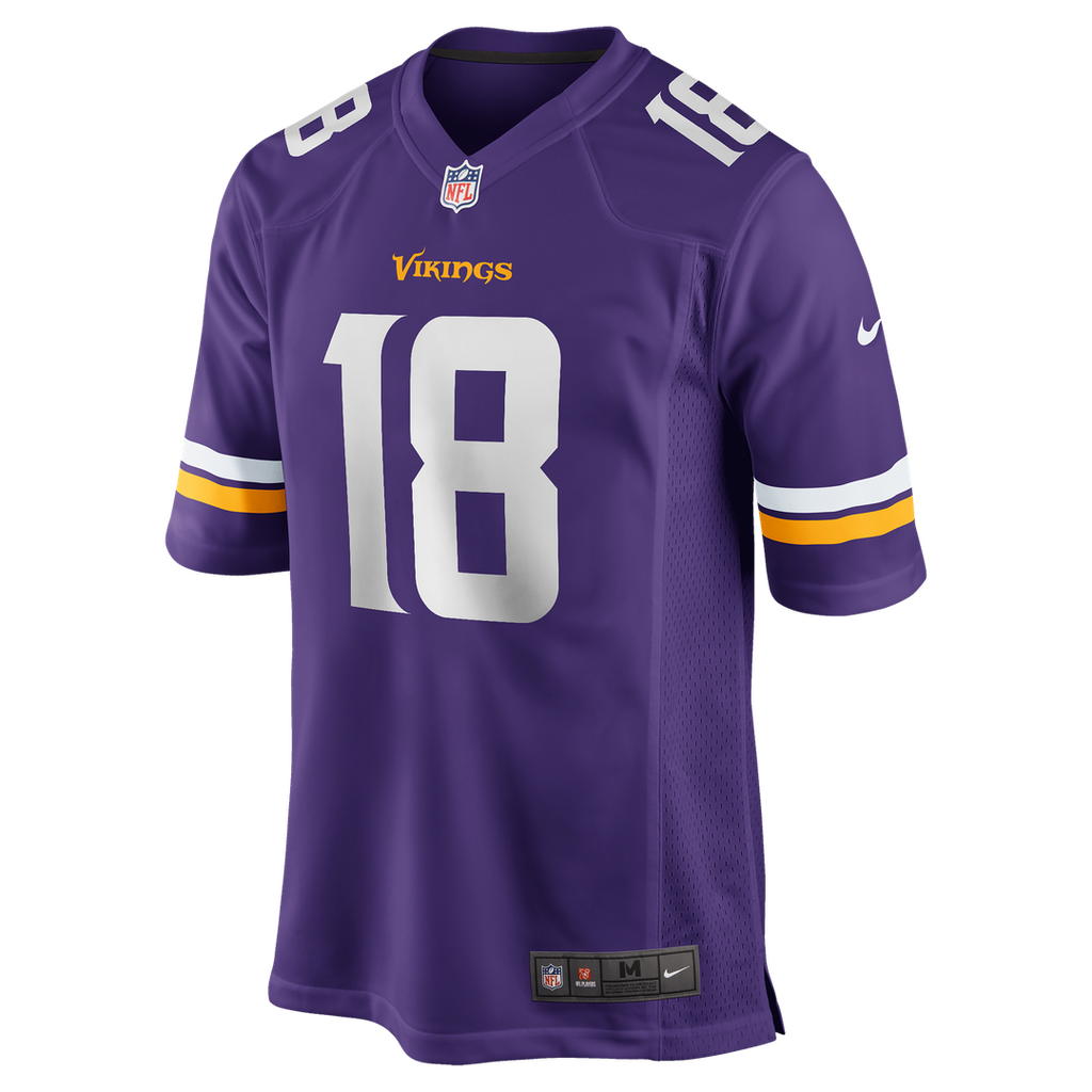 Minnesota Vikings Justin Jefferson Nike White Game Player Jersey