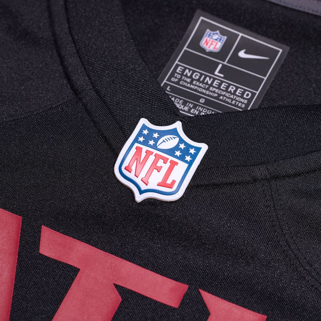 Atlanta Falcons Alfred Jenkins Nike Black Game Retired Player Jersey