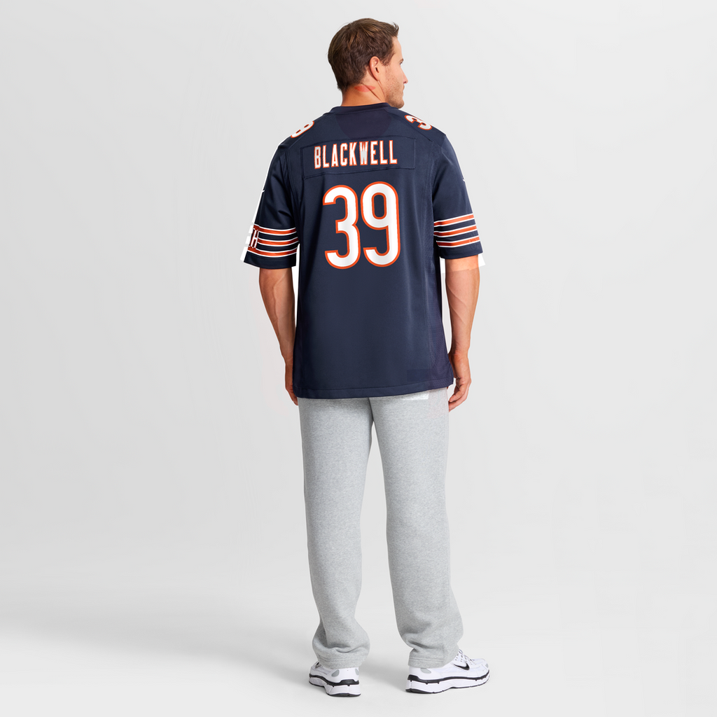 Chicago Bears Josh Blackwell Nike Navy Game Player Jersey