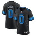 Detroit Lions Jahmyr Gibbs Nike Black 2nd Alternate Game Player Jersey