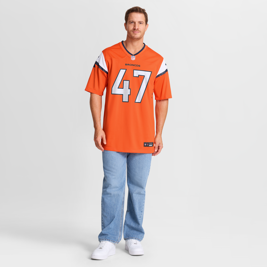 Denver Broncos Karene Reid Nike Orange Team Game Jersey