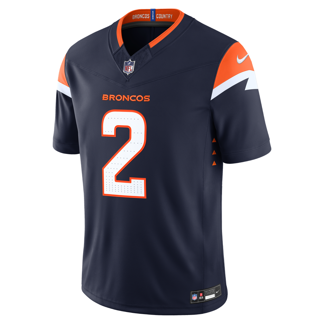 Denver Broncos Pat Surtain II Nike White Vapor F.U.S.E. Stitched Limited Jersey