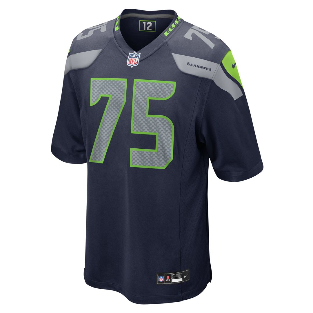 Seattle Seahawks Anthony Bradford Nike College Navy Game Jersey