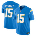 Los Angeles Chargers Ladd McConkey Nike Powder Blue Team Vapor F.U.S.E. Stitched Limited Jersey