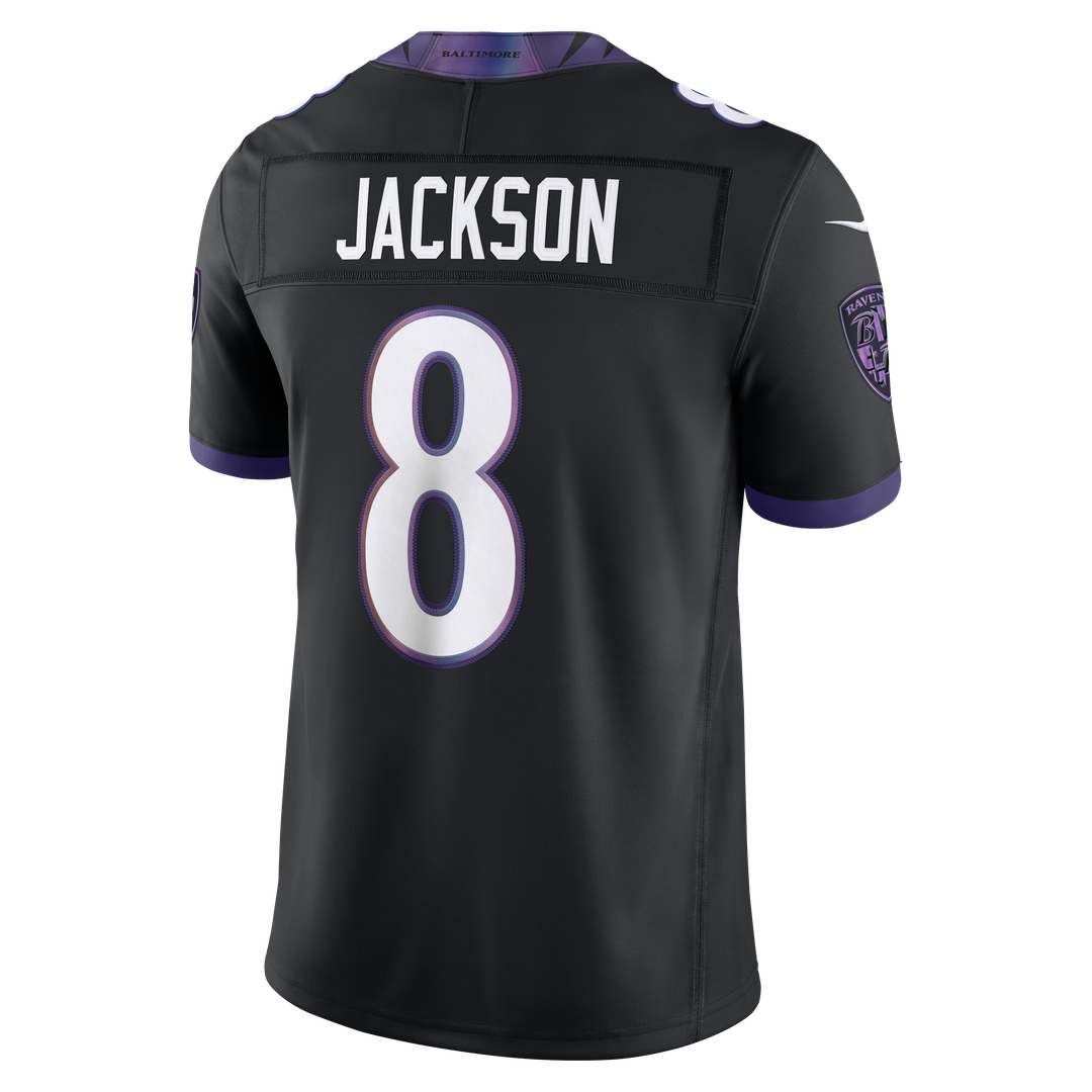 Baltimore Ravens Lamar Jackson Nike White Vapor F.U.S.E. Stitched Limited Jersey