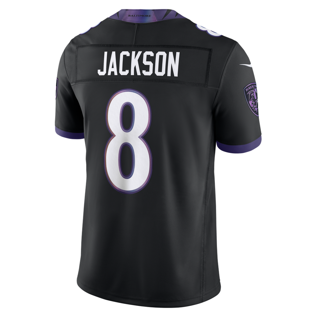 Baltimore Ravens Lamar Jackson Nike Purple Team Vapor F.U.S.E. Stitched Limited Jersey