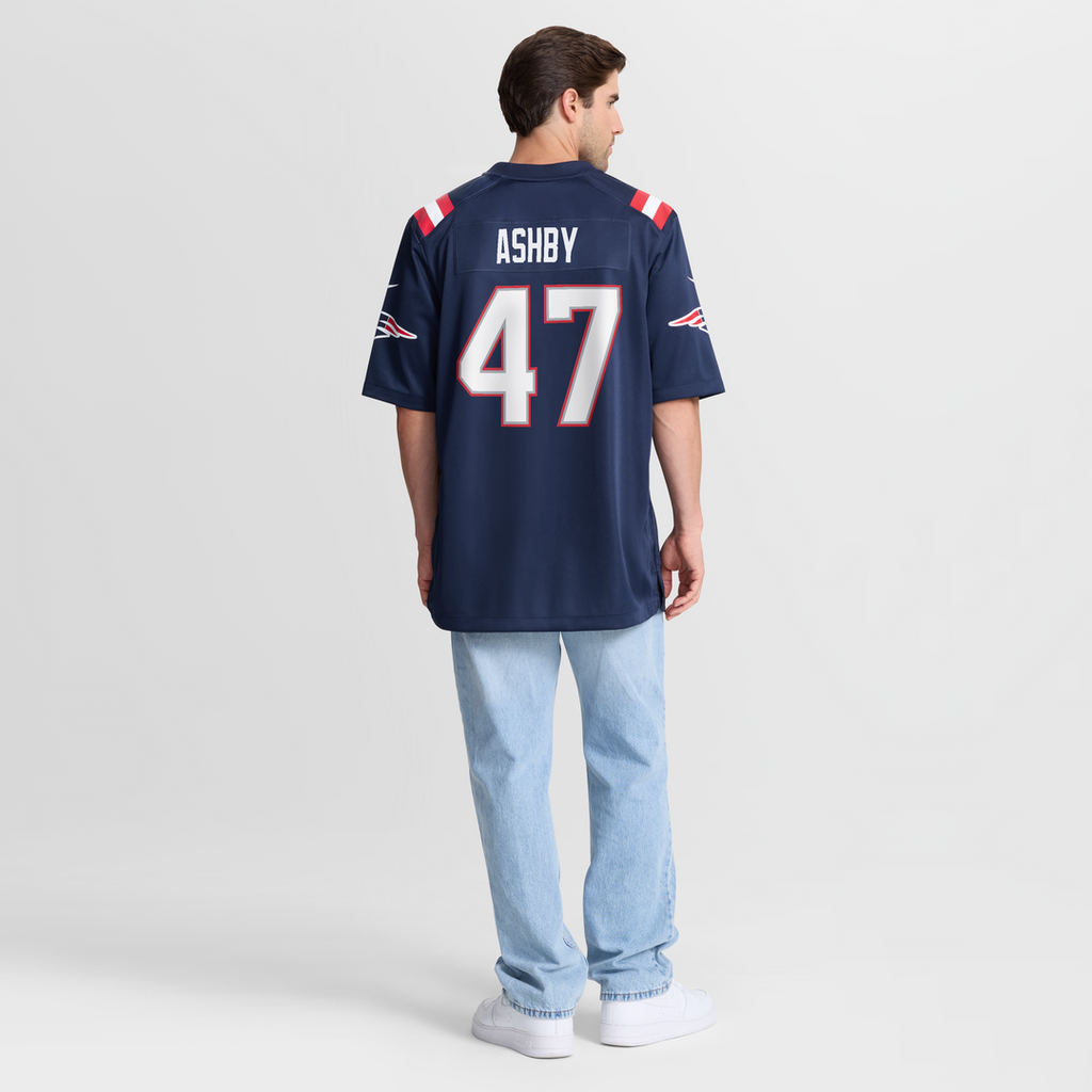 New England Patriots Julian Ashby Nike Navy Team Game Jersey