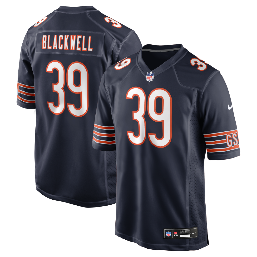 Chicago Bears Josh Blackwell Nike Navy Game Player Jersey