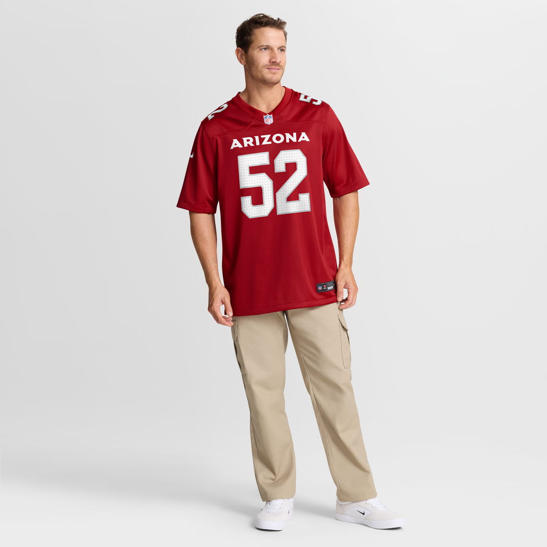 Arizona Cardinals Jordan Burch Nike Cardinal Team Game Jersey