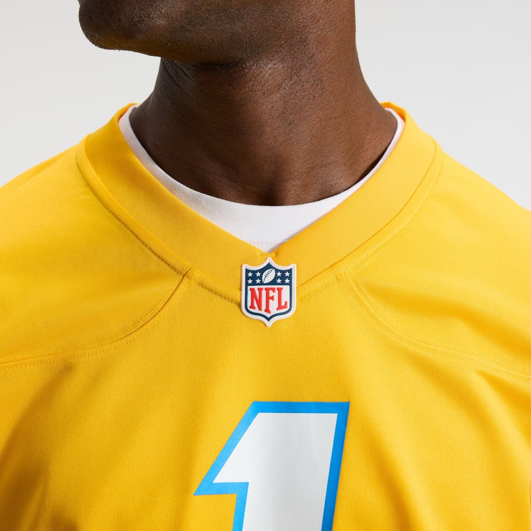 Los Angeles Chargers Quentin Johnston Nike Powder Blue Game Player Jersey