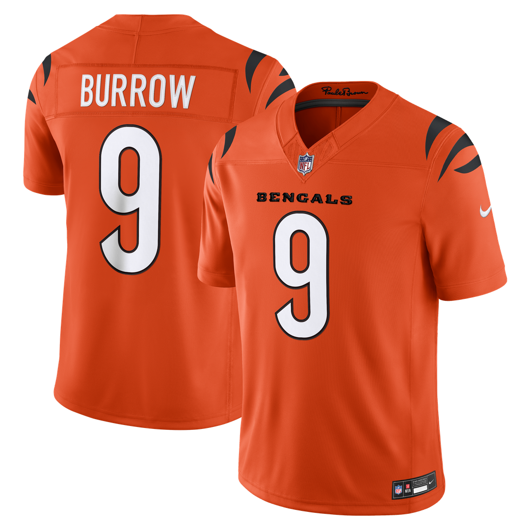 Cincinnati Bengals Joe Burrow Nike Black Team Vapor F.U.S.E. Stitched Limited Jersey