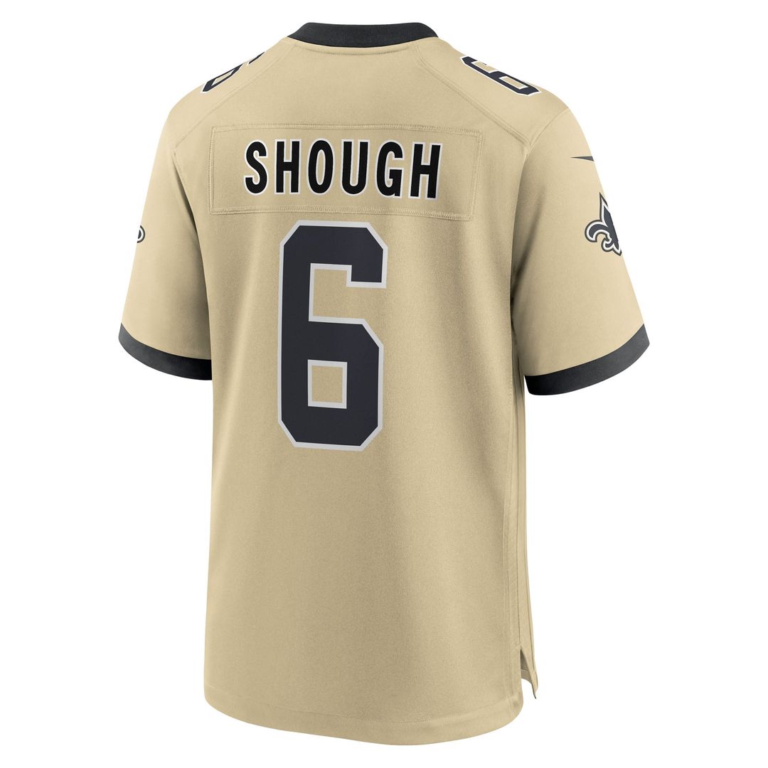 New Orleans Saints Tyler Shough Nike Black Game Jersey