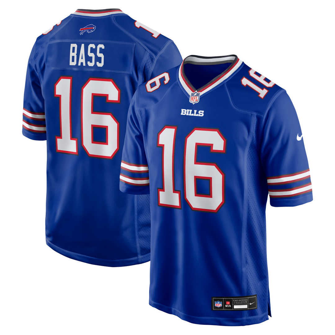 Buffalo Bills Tyler Bass Nike Royal Team Game Jersey