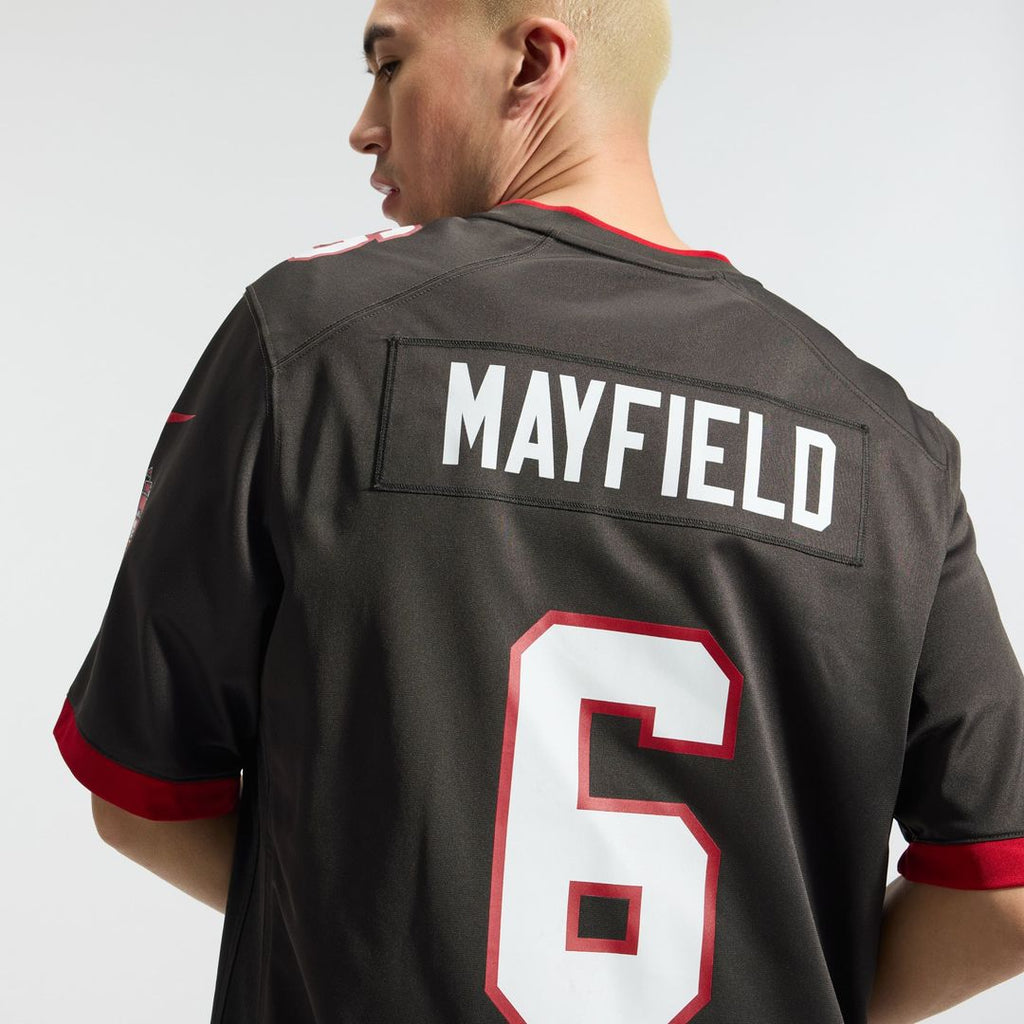 Tampa Bay Buccaneers Baker Mayfield Nike Pewter Alternate Game Player Jersey