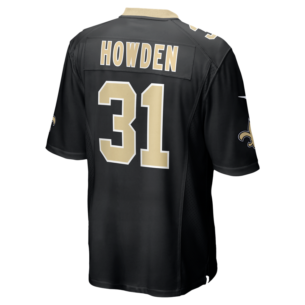 New Orleans Saints Jordan Howden Nike Black Team Game Jersey