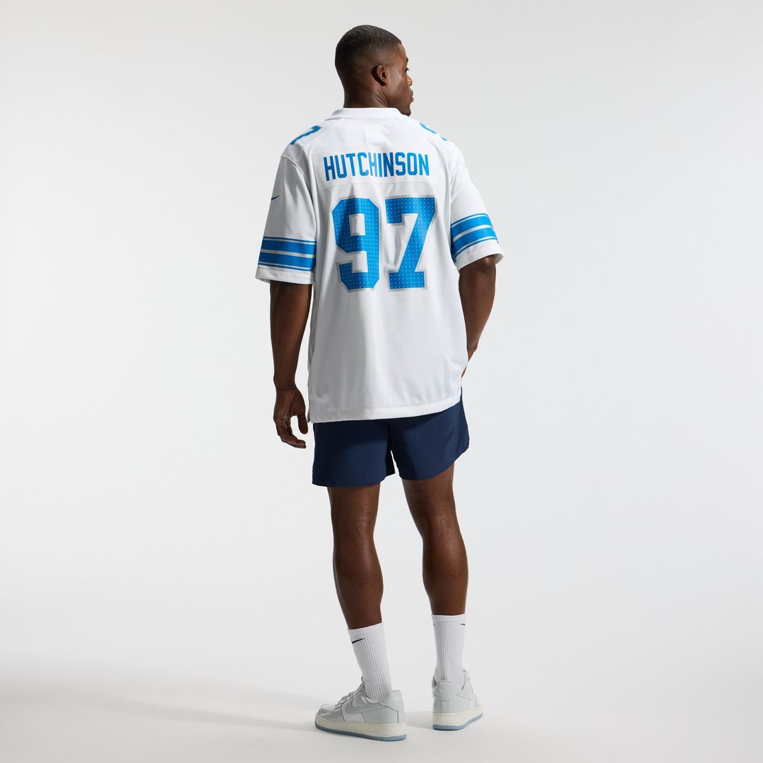 Detroit Lions Aidan Hutchinson Nike Blue Game Jersey