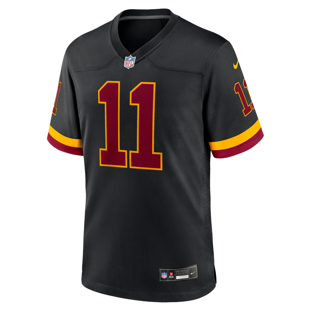 Washington Commanders Luke McCaffrey Nike Black Hail Raiser Alternate Game Jersey
