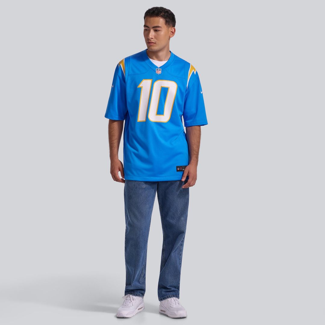 Los Angeles Chargers Justin Herbert Nike Gold Alternate Charger Power Game Player Jersey