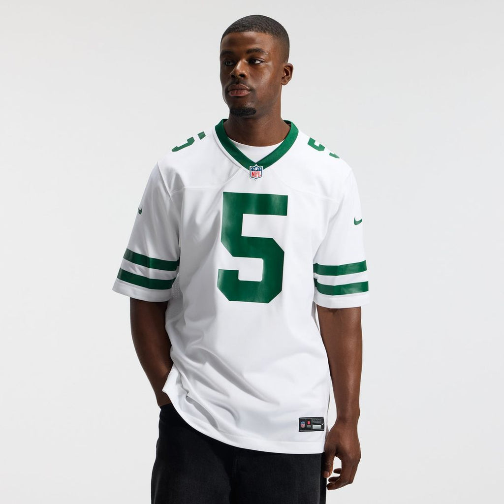 New York Jets Garrett Wilson Nike Legacy Green Game Jersey