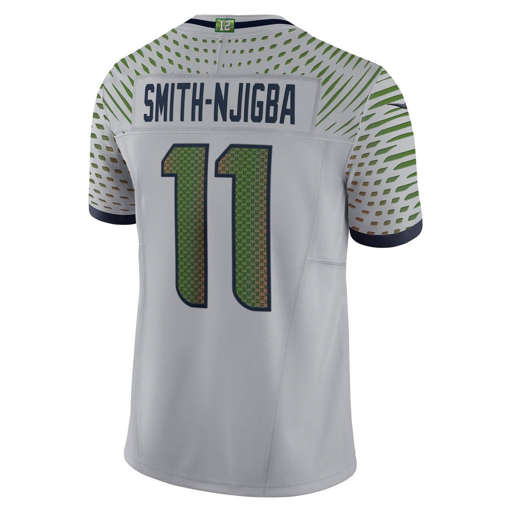 Seattle Seahawks Jaxon Smith-Njigba Nike Gray Rivalries Collection Stitched Limited Jersey