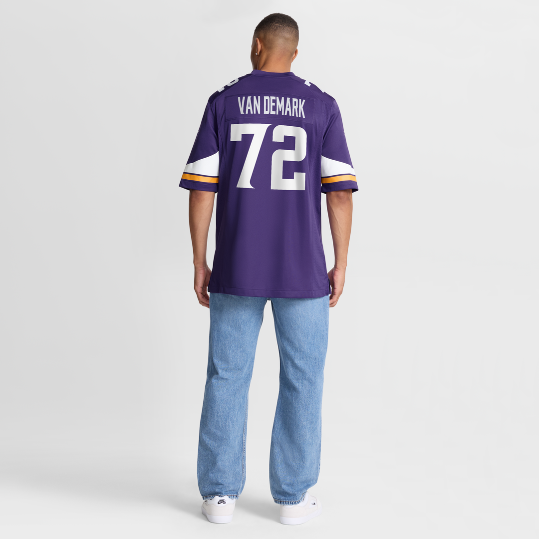 Minnesota Vikings Ryan Van Demark Nike Purple Team Game Jersey