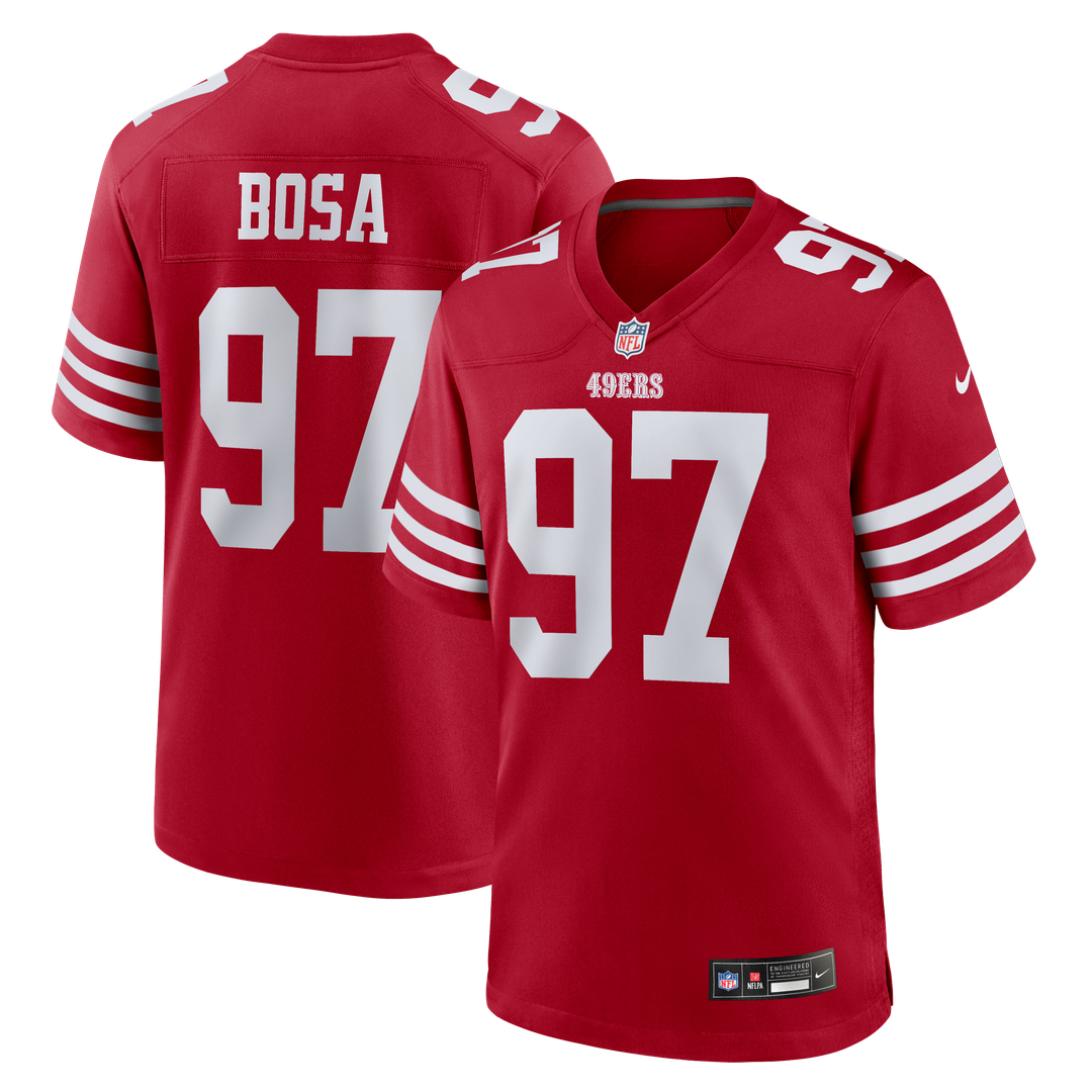 San Francisco 49ers Nick Bosa Nike White Player Game Jersey