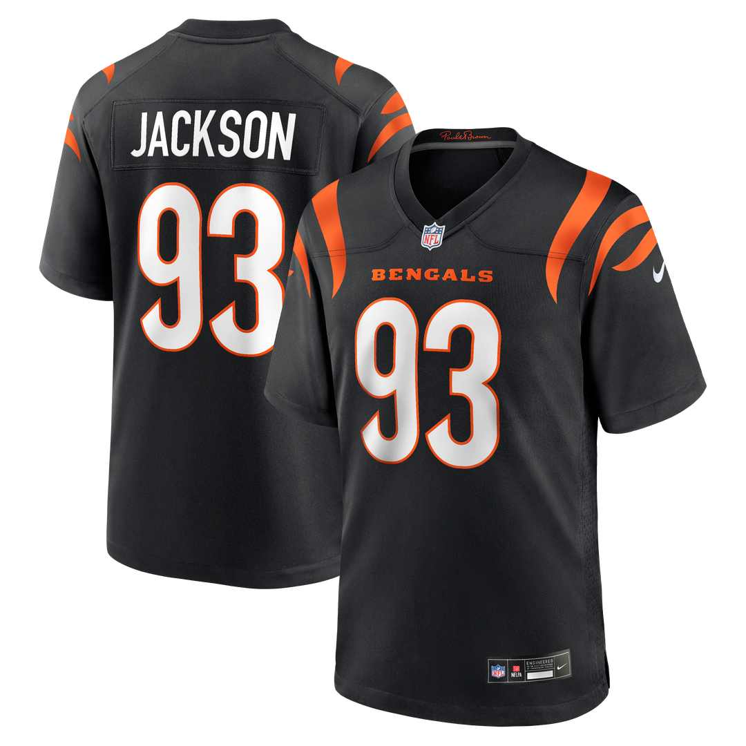 Cincinnati Bengals McKinnley Jackson Nike Black Game Jersey