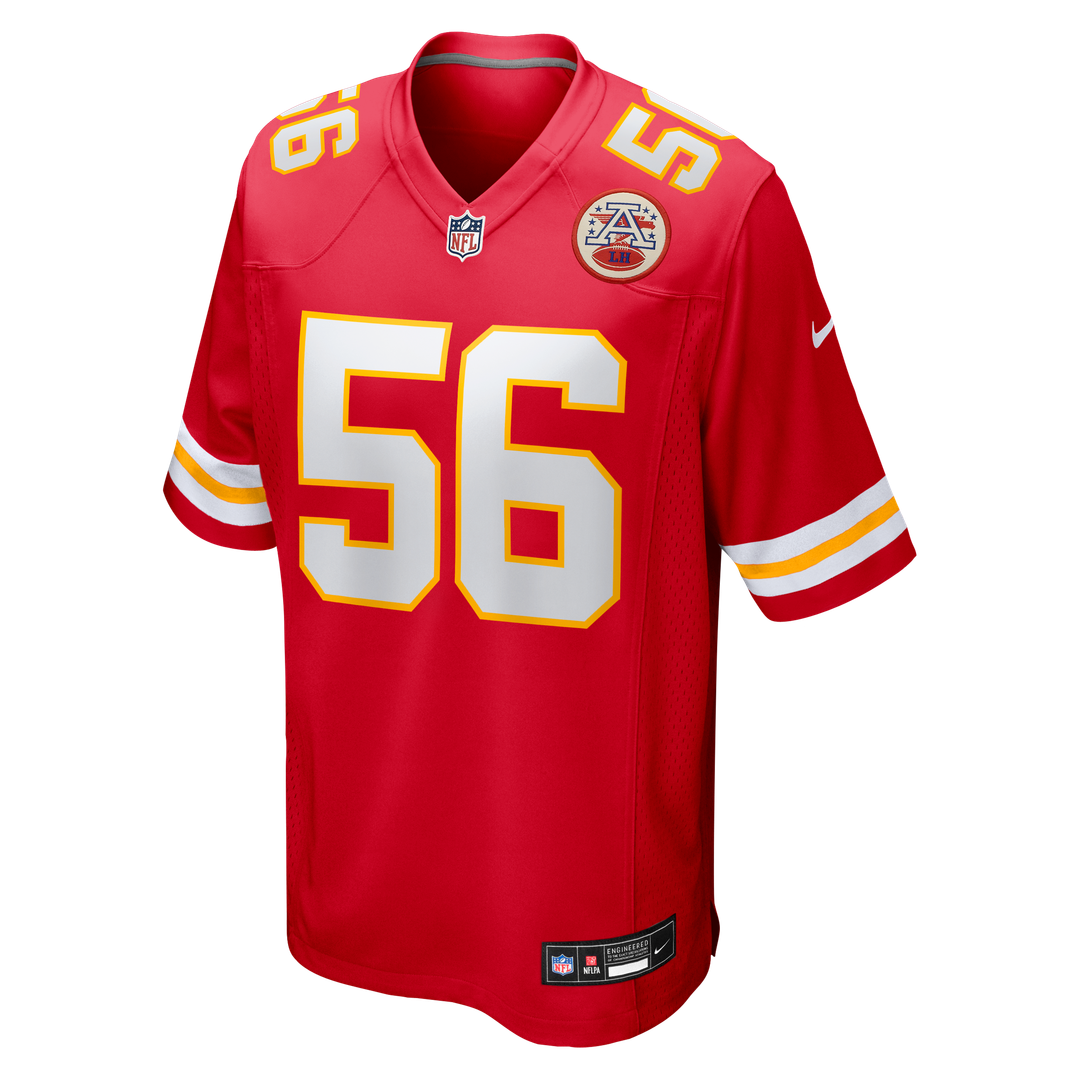 Kansas City Chiefs George Karlaftis Nike Red Player Game Jersey
