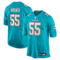 Miami Dolphins Aaron Brewer Nike Aqua Game Jersey