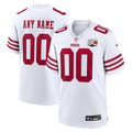 San Francisco 49ers Nike White 80th Anniversary Custom Game Jersey