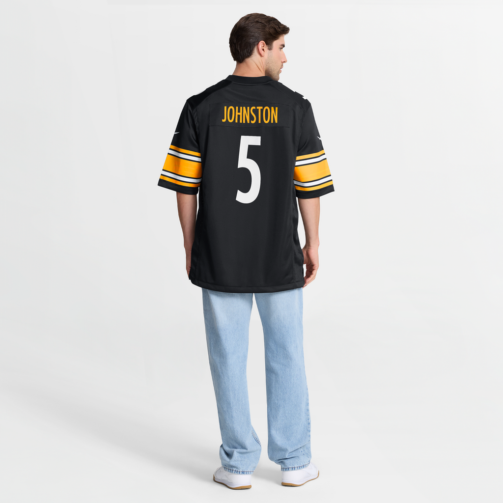 Pittsburgh Steelers Cameron Johnston Nike Black Game Jersey