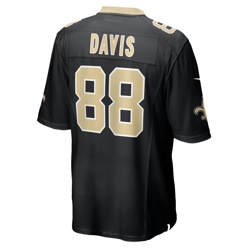 New Orleans Saints Shaquan Davis Nike Black Game Jersey