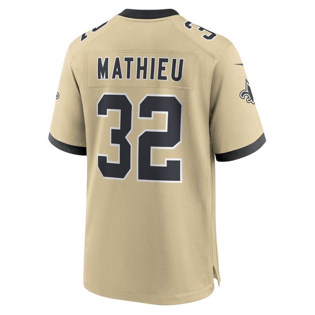 New Orleans Saints Tyrann Mathieu Nike Black Game Jersey