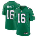 Philadelphia Eagles Tanner McKee Nike Kelly Green Alternate Game Jersey