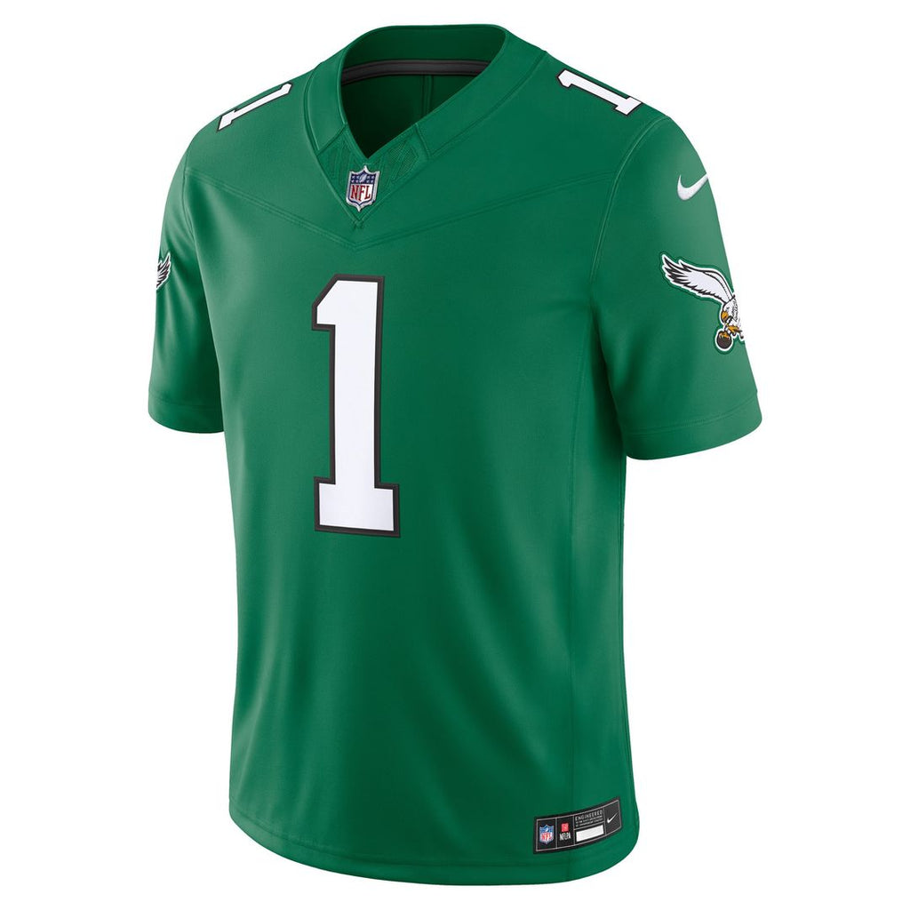 Philadelphia Eagles Jalen Hurts Nike Midnight Green Team Vapor F.U.S.E. Stitched Limited Jersey