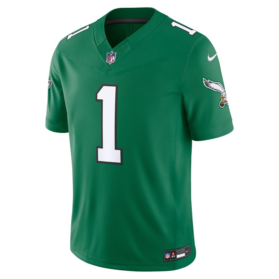 Philadelphia Eagles Jalen Hurts Nike Midnight Green Team Vapor F.U.S.E. Stitched Limited Jersey