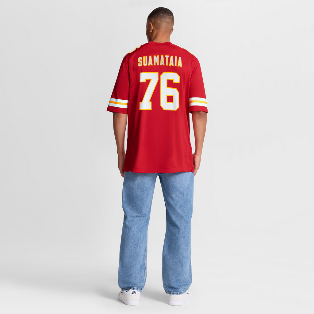 Kansas City Chiefs Kingsley Suamataia Nike Red Game Jersey