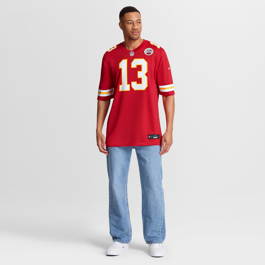 Kansas City Chiefs Nazeeh Johnson Nike Red Game Player Jersey