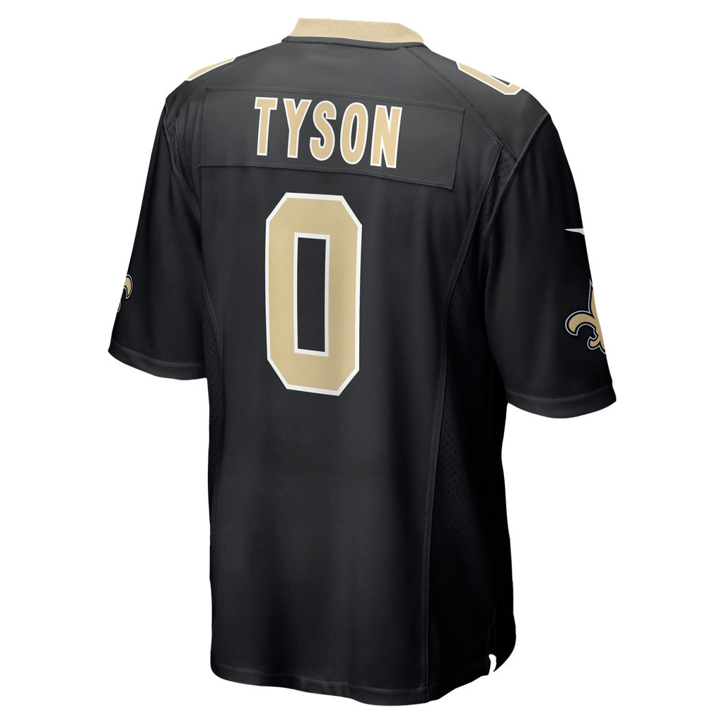 New Orleans Saints Jordyn Tyson Nike Black Team Game Jersey