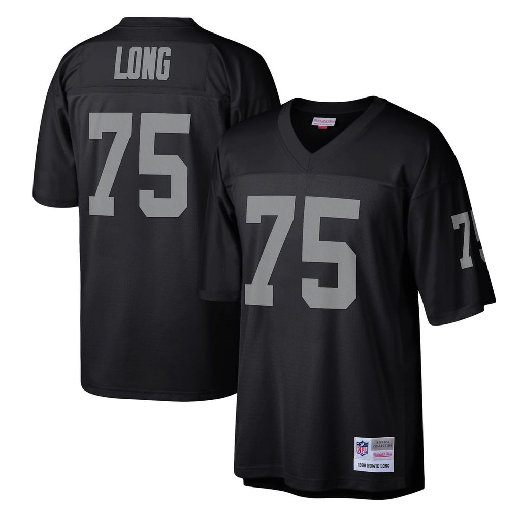 Las Vegas Raiders Howie Long Mitchell & Ness Black Legacy Replica Jersey