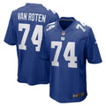 New York Giants Greg Van Roten Nike Royal Team Game Jersey