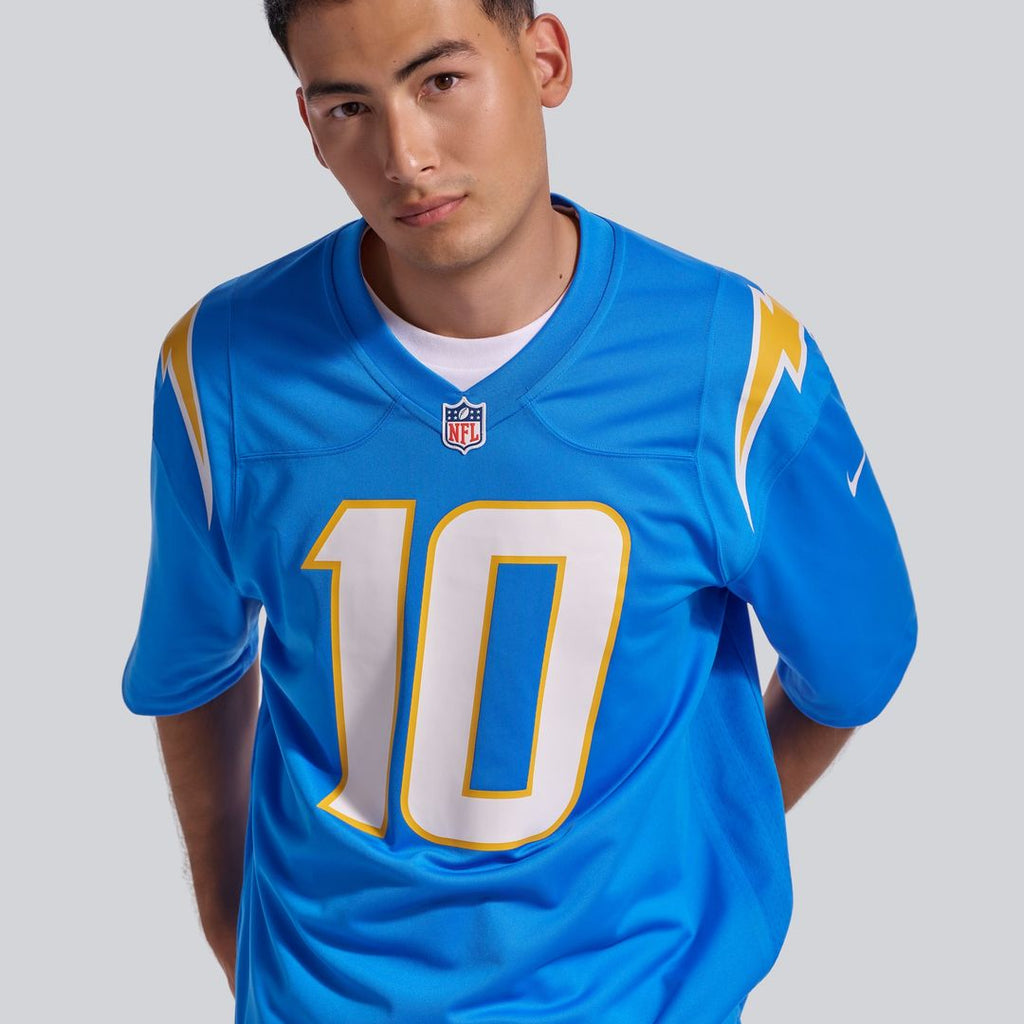 Los Angeles Chargers Justin Herbert Nike Gold Alternate Charger Power Game Player Jersey