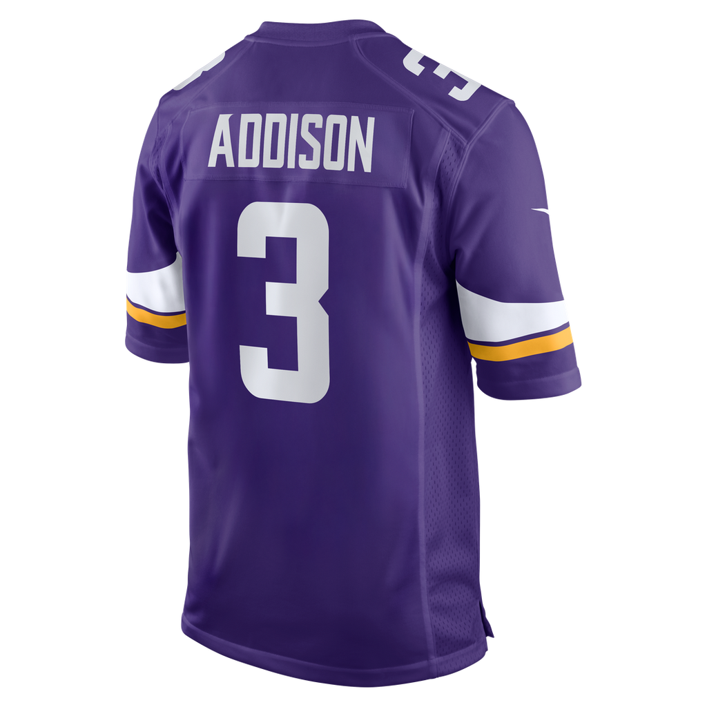 Minnesota Vikings Jordan Addison Nike White Alternate Game Player Jersey