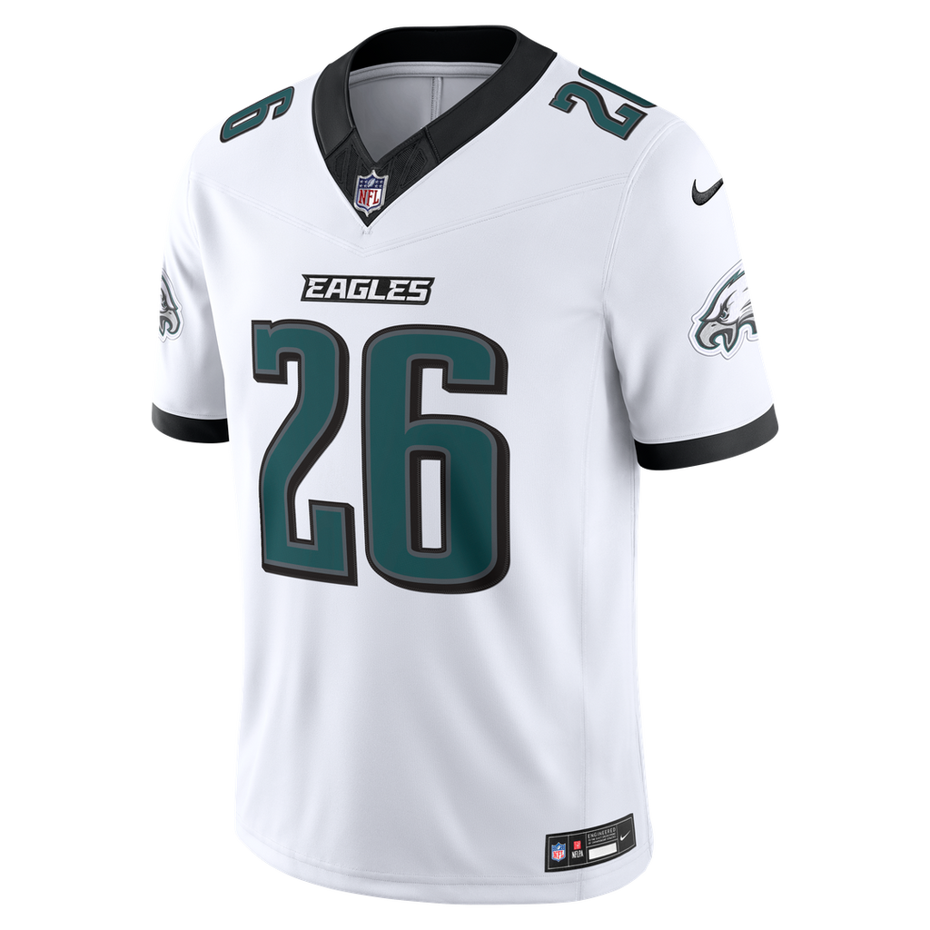 Philadelphia Eagles Saquon Barkley Nike White Vapor F.U.S.E. Stitched Limited Jersey
