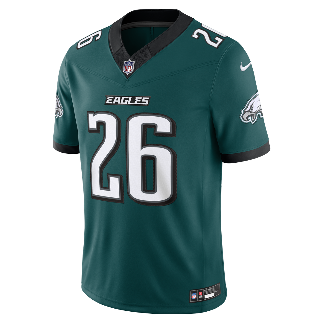 Philadelphia Eagles Saquon Barkley Nike White Vapor F.U.S.E. Stitched Limited Jersey