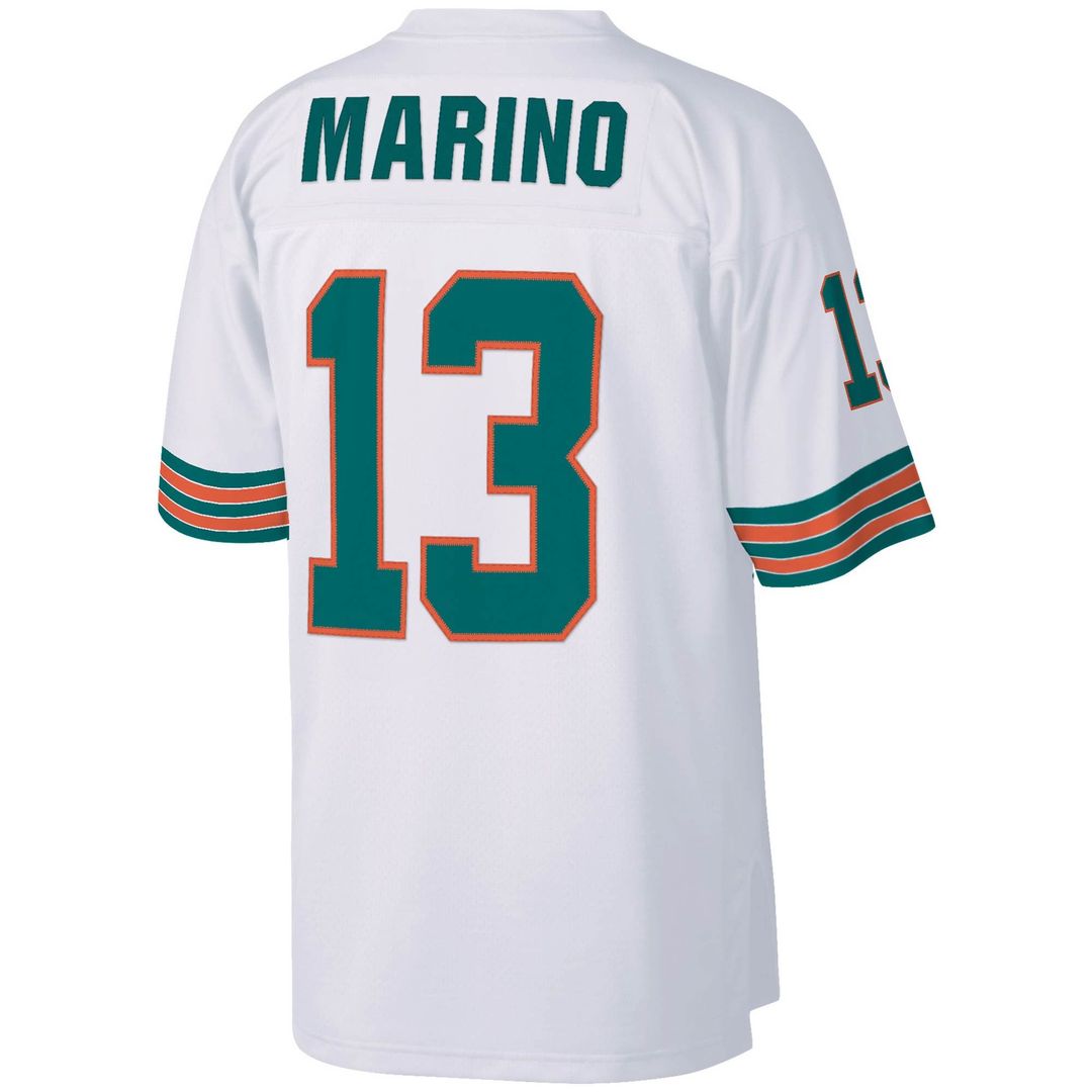 Miami Dolphins Dan Marino Mitchell & Ness White Big & Tall 1984 Retired Player Replica Jersey