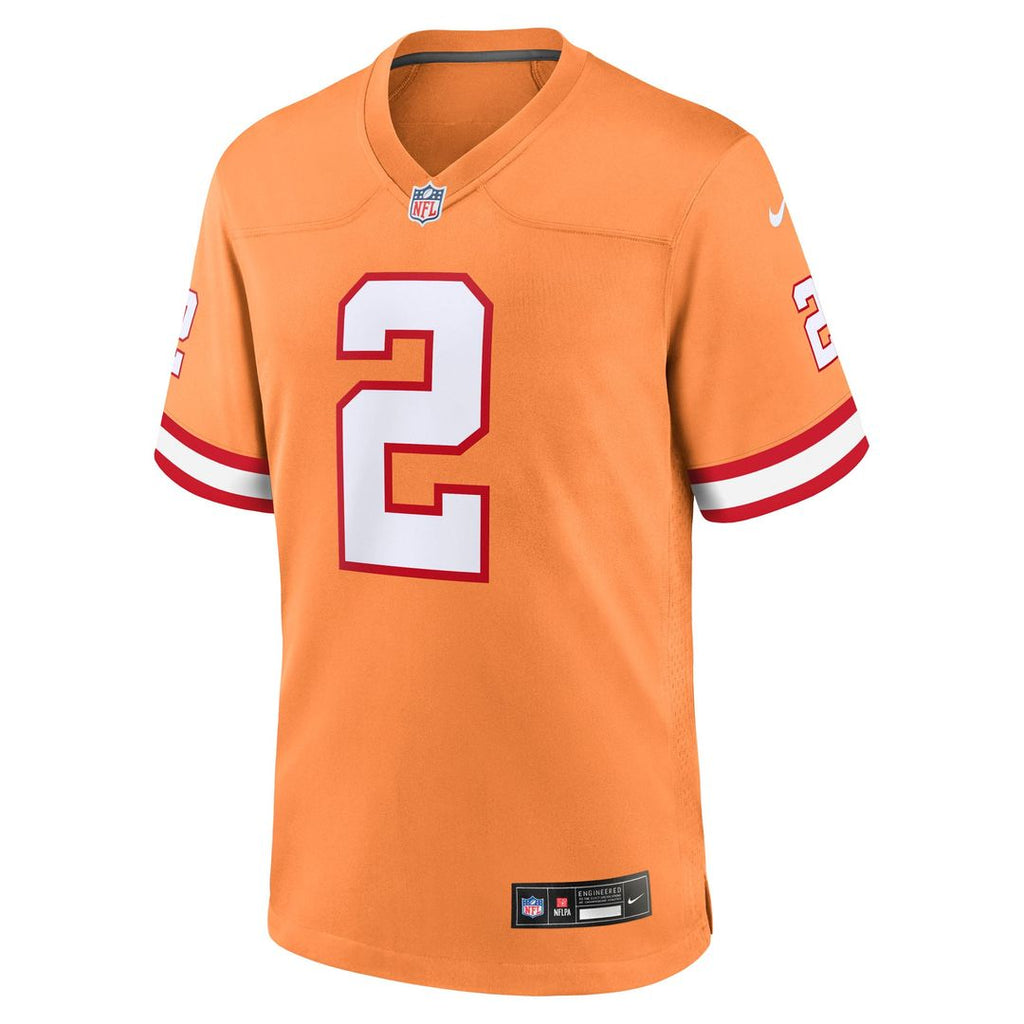 Tampa Bay Buccaneers Emeka Egbuka Nike Pewter Alternate Game Player Jersey