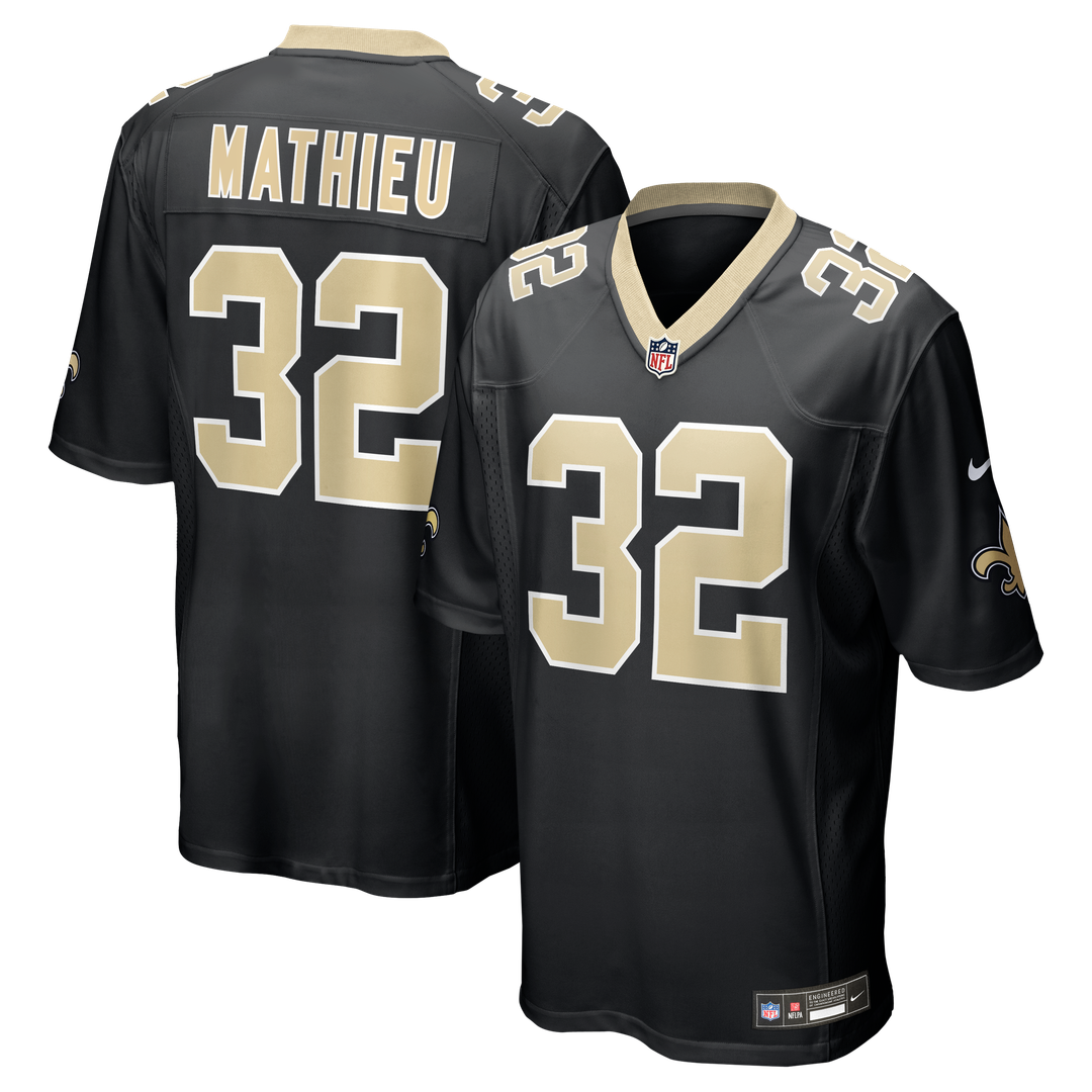 New Orleans Saints Tyrann Mathieu Nike Gold Gameday Golds Alternate Game Player Jersey